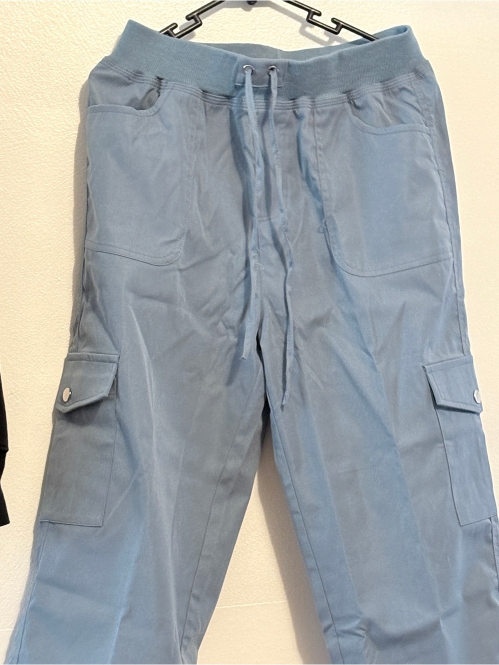 Light Blue Drawstring Waist Pants - M